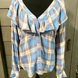 Flannel Blouse NWOT
